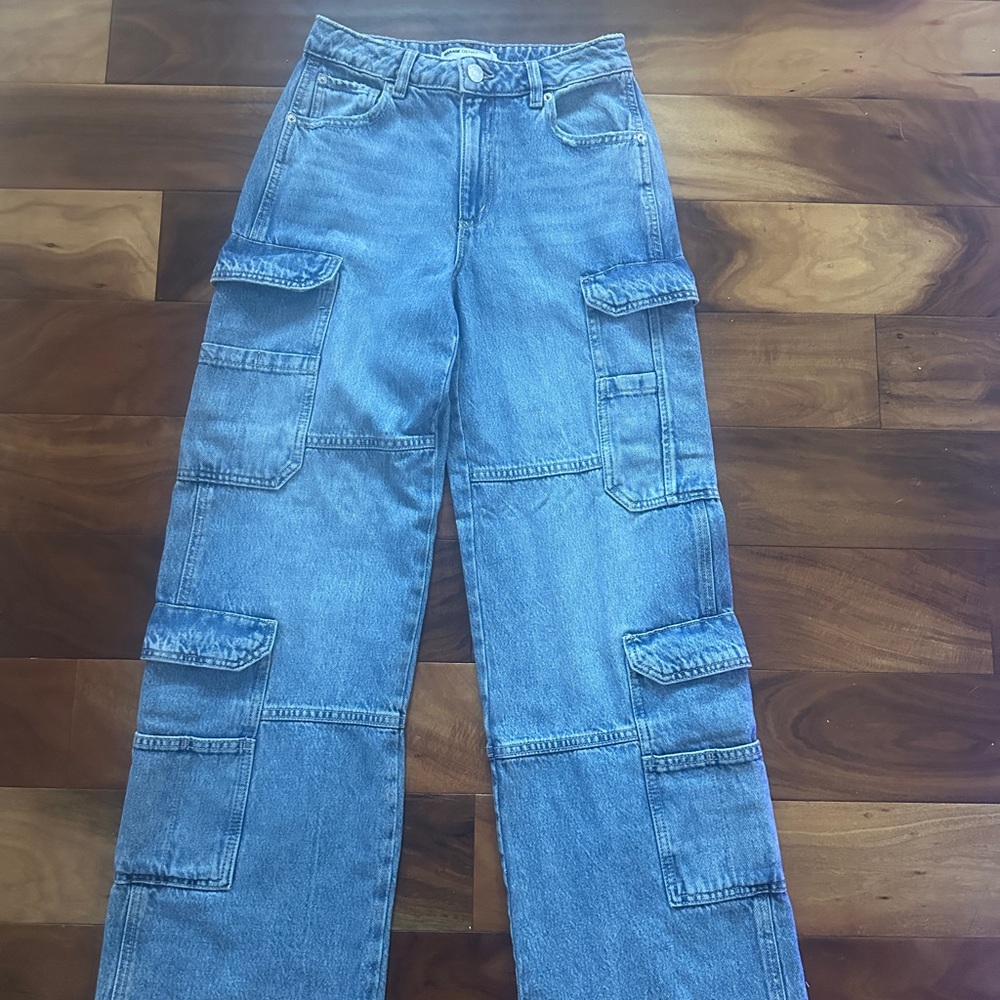 Garage Women's Light Blue Cargo Jeans